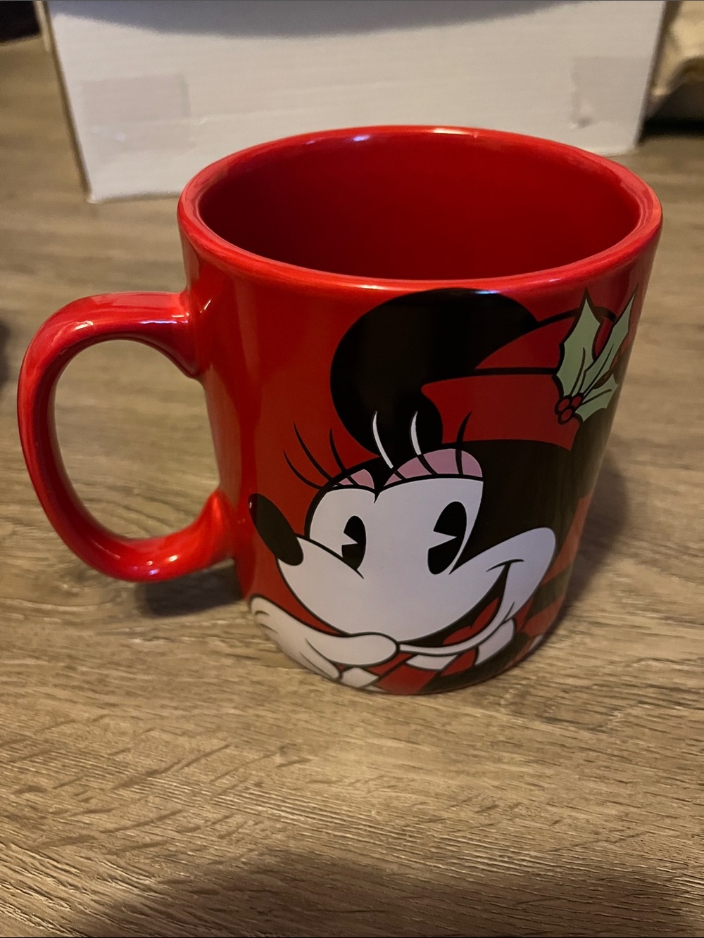 Disney Minnie Mouse Red and Black Holiday Ceramic Mug
